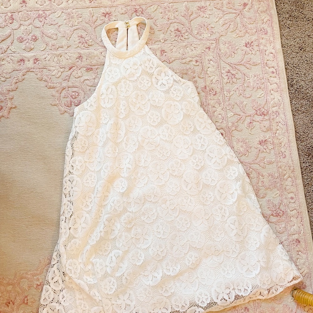 Lilly Pulitzer White Sand Dollar Eyelet Dress XXS